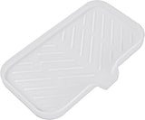 MicoYang silicone bathroom soap dish with drain spout, sink organizer, and sponge holder, 4.9 x 3.2 inches