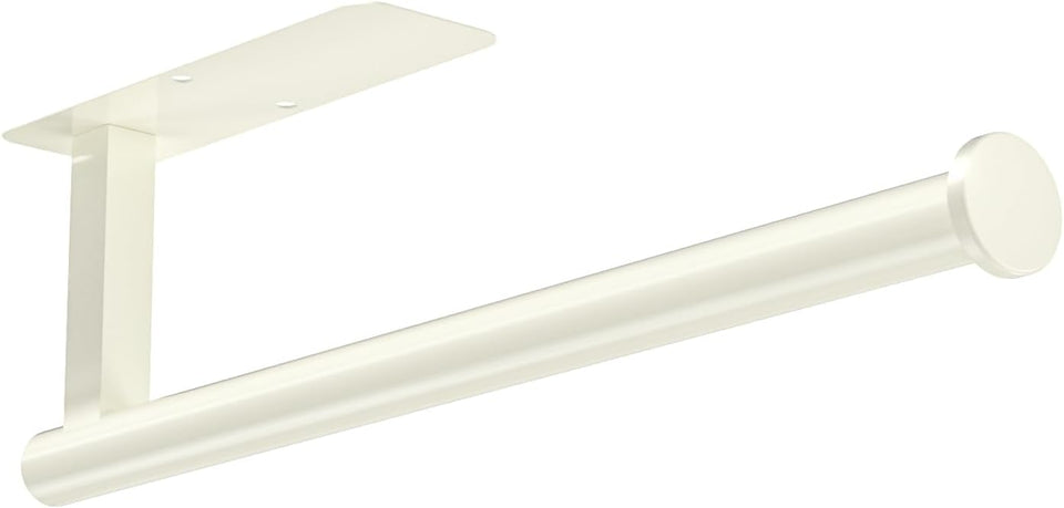 ASTOFLI Paper Towel Holder 304 Stainless Steel, Under Cabinet, Self-Adhesive, Matte Black, 12 Inch, No Drill