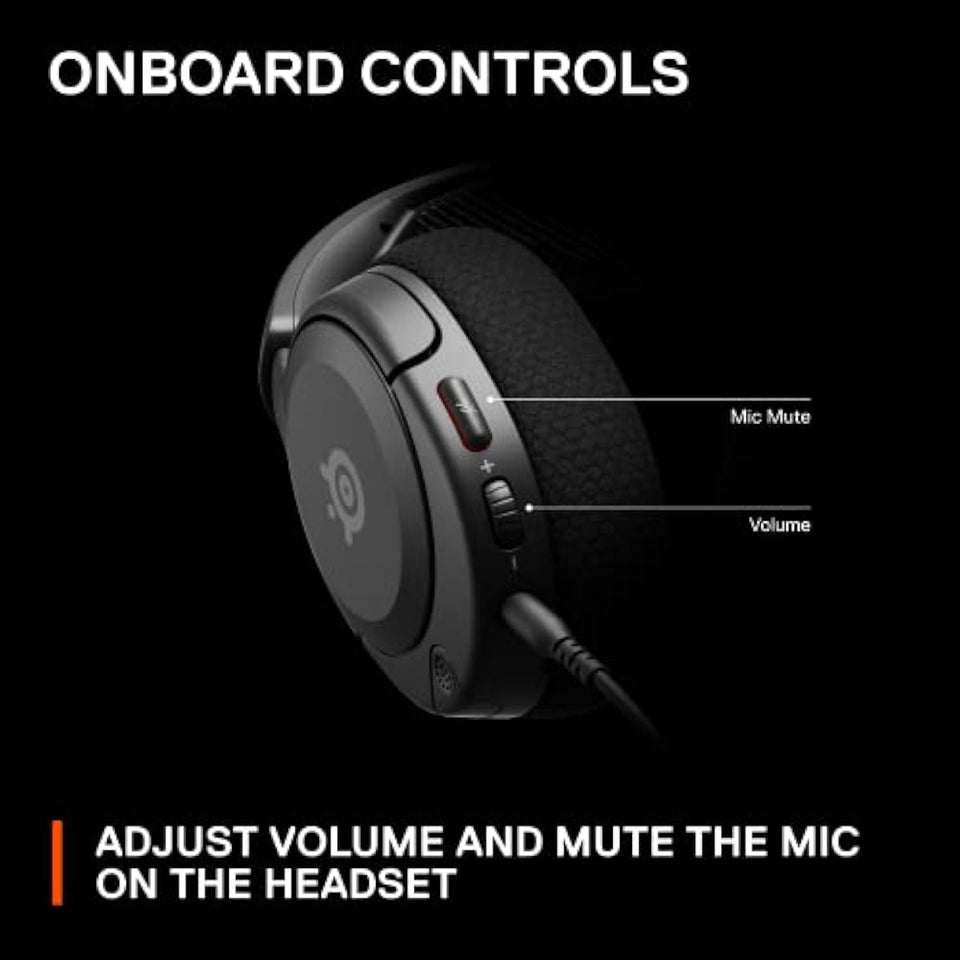 SteelSeries Arctis Nova 1 Multi-System Gaming Headset - Hi-Fi Drivers - 360° Spatial Audio - PC, PS5/PS4, Switch, Xbox - Black