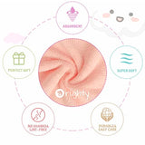 Orighty 20x10 inch coral fleece baby burp cloths, highly absorbent and ultra soft for newborns, 8-pack