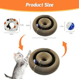 2 pack magic organ foldable reversible accordion kitty toy cat scratcher with bell balls