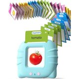 Talking flash cards for toddlers 1-4 years old, Montessori language learning tools with 224 words and speech development features