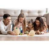 Dan&Darci Jumbo Dino Easter Egg - Unearth 12 Unique Large Surprise Dinosaurs in One Giant Filled Egg -Easter Gifts for Kids - Discover Dinosaur Archaeology Science STEM Crafts Gifts for Boys & Girls