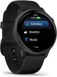 Garmin vívoactive 6, Health and Fitness GPS Smartwatch, AMOLED Display, Up to 11 Days of Battery, Slate with Black Band