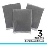 Fluval premium bituminous carbon filter media for aquariums, 3-count 100-gram nylon bags, pack of 1