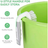 Setsail Heavy-Duty Scrub Brushes with Stiff PET Bristles for Cleaning Shower, Bathroom, and Kitchen (2-Pack)