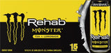 Monster Rehab Tea + Lemonade + Energy, Energy Drink 15.5 Ounce | Energy Iced Tea, Pack of 15