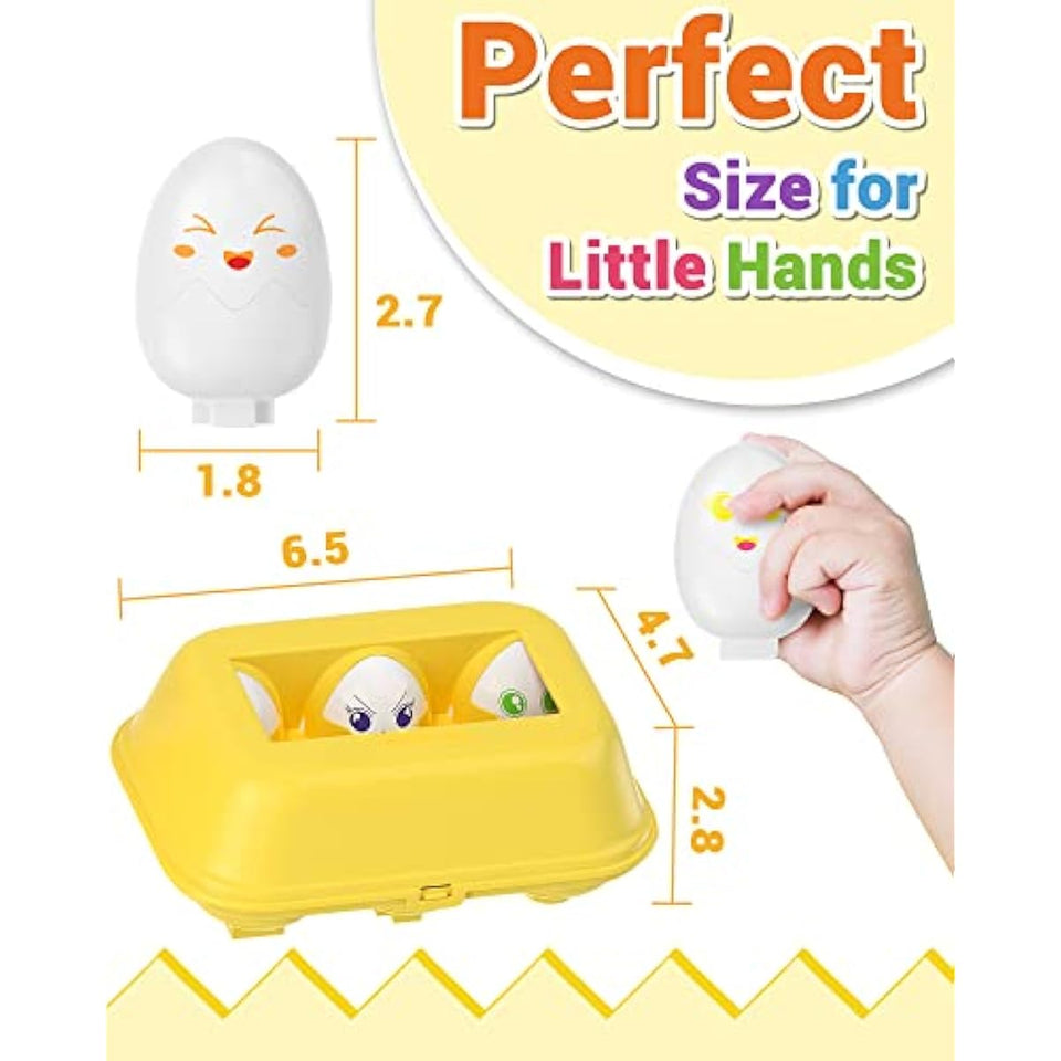 Yetonamr Easter Eggs Toys for Babies Boys Girls Kids, Toddler Easter Basket Stuffers Prefilled Easter Eggs with Toys Inside Filled Infant Montessori Toys Gifts for Toddlers Babies Boys