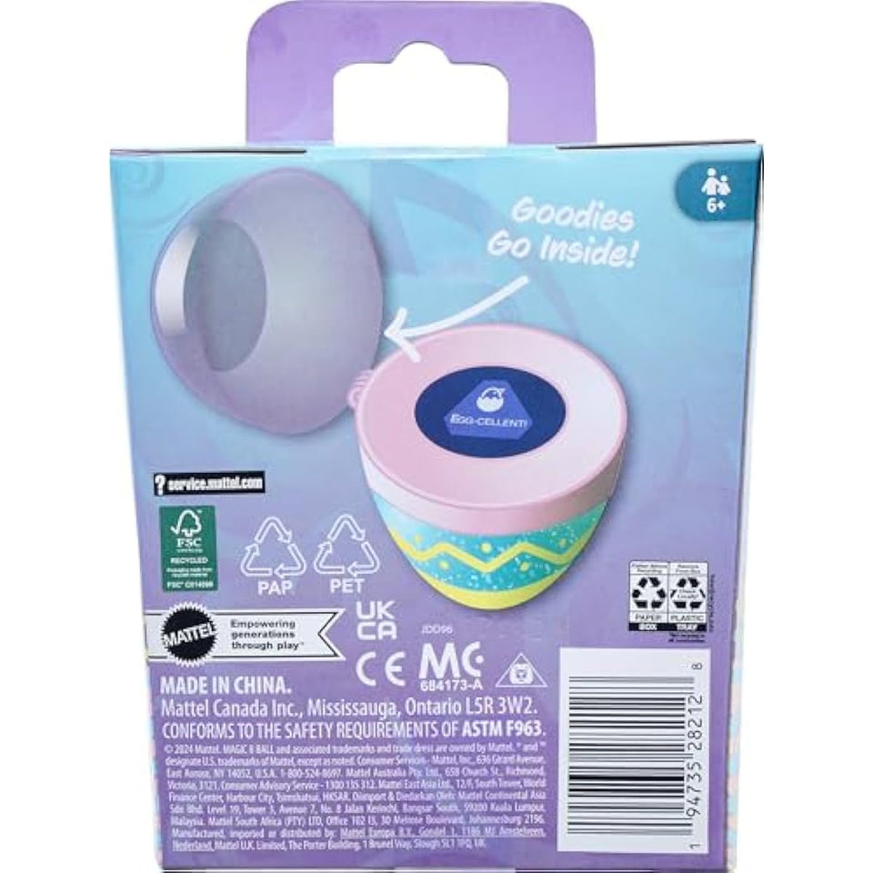 Mattel Games Easter Magic 8 Ball Novelty Toy, Fortune-Telling Easter Egg with Holiday-Themed Answers for Kids, Adults & Families