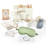 Mama Bear Pregnancy & Baby Shower Gifts Care Package - Eye Mask, Baby Rattle & Mug for New Mom