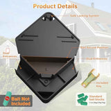 Anblak mouse station with keys black 6 pack key required for kids and pet safety indoor outdoor