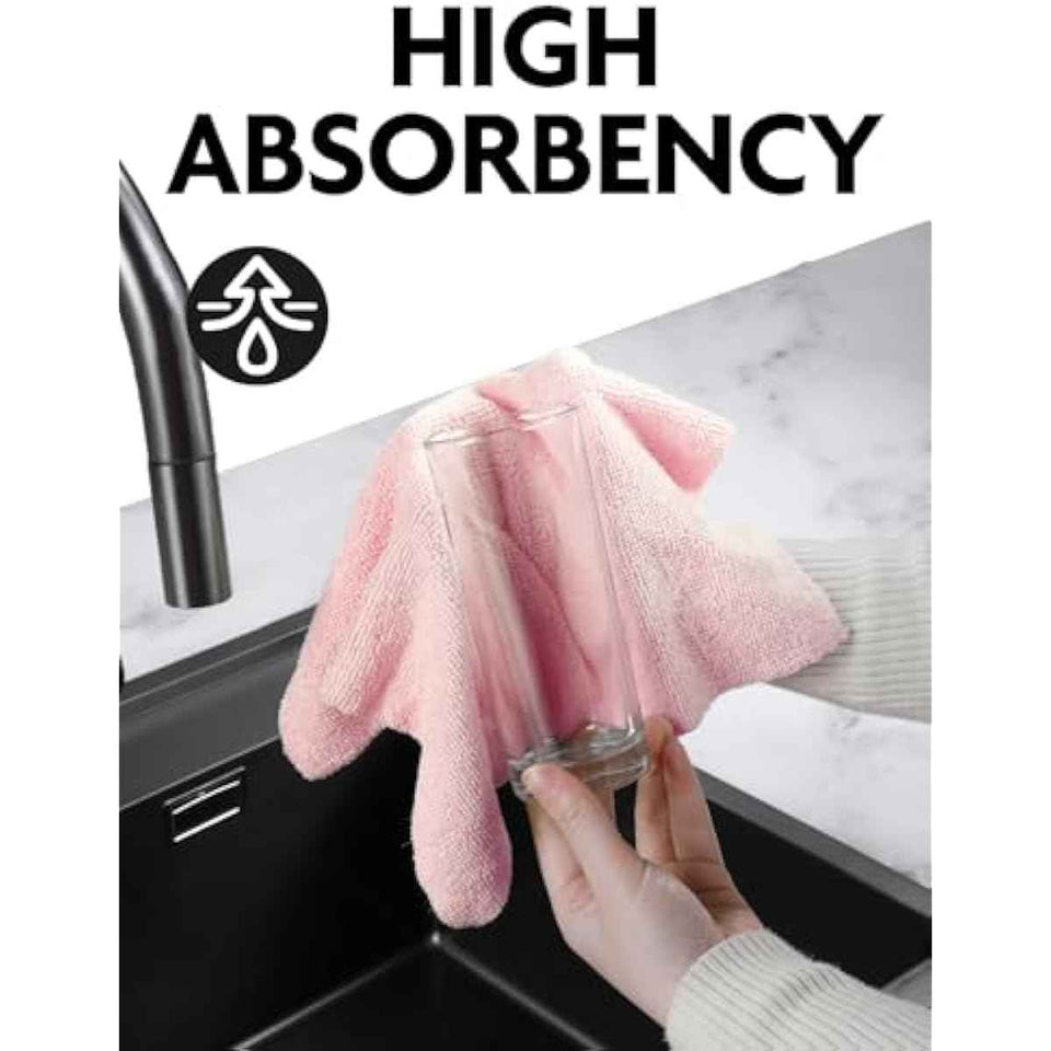 75-Pack Fantasticlean Microfiber Cleaning Cloths, 12" x 12", Reusable, Washable, Scratch-Free, Ultra-Absorbent Dishcloths for All-Around Cleaning Supplies