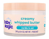 Baby Magic Creamy Whipped Butter Vanilla Oat, 8.4 oz, Gentle, Long-Lasting Moisture for Baby's Sensitive Skin