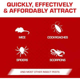 Tomcat Super Hold Glue Traps Mouse Size for Mice, Cockroaches, Spiders, and Scorpions, Ready-To-Use, 4 Traps