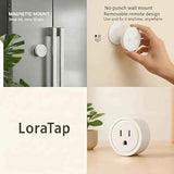 LoraTap Mini 656ft Range Wireless Outlet Plug, No Hub Required, 10A/1100W, White