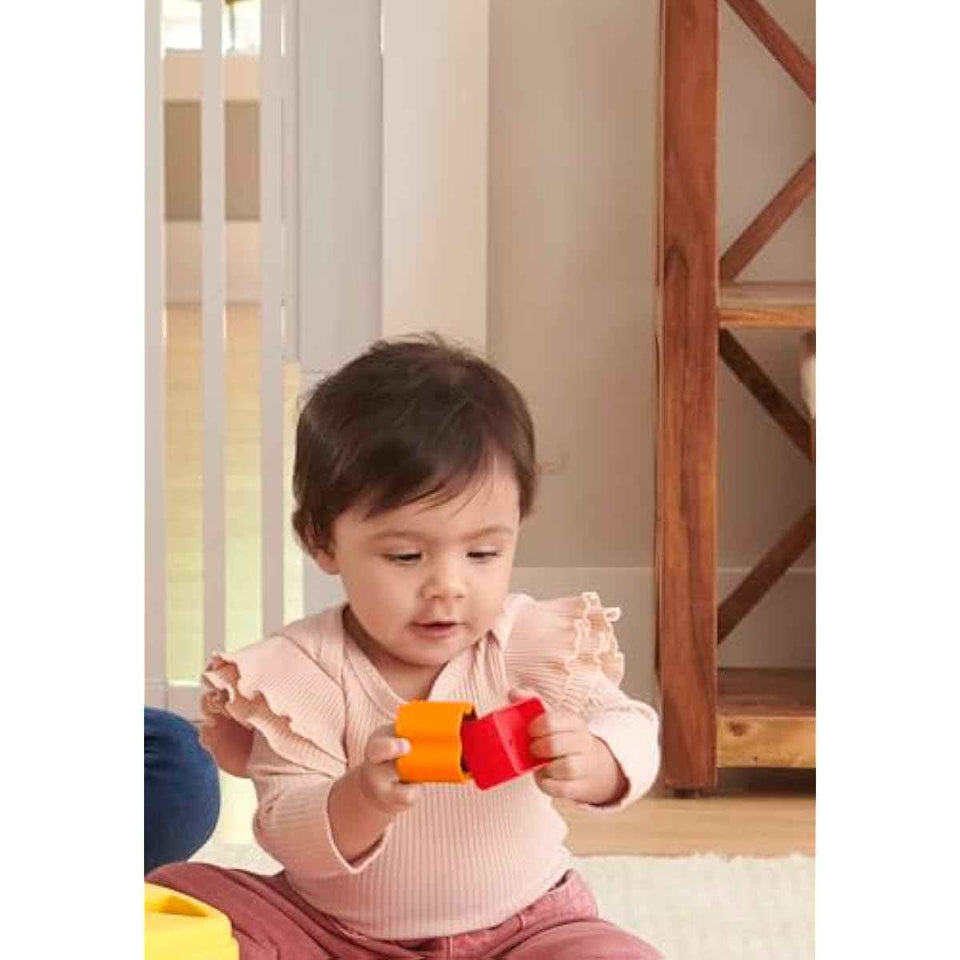 Fisher-Price Stacking Toy Baby's First Blocks Set of 10 Shapes for Sorting Play for Infants Ages 6+ Months