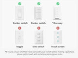 SwitchBot Smart Switch Button Pusher, Bluetooth Fingerbot for Rocker Switch, Automatic Light Switch, Timer and APP Control, Black