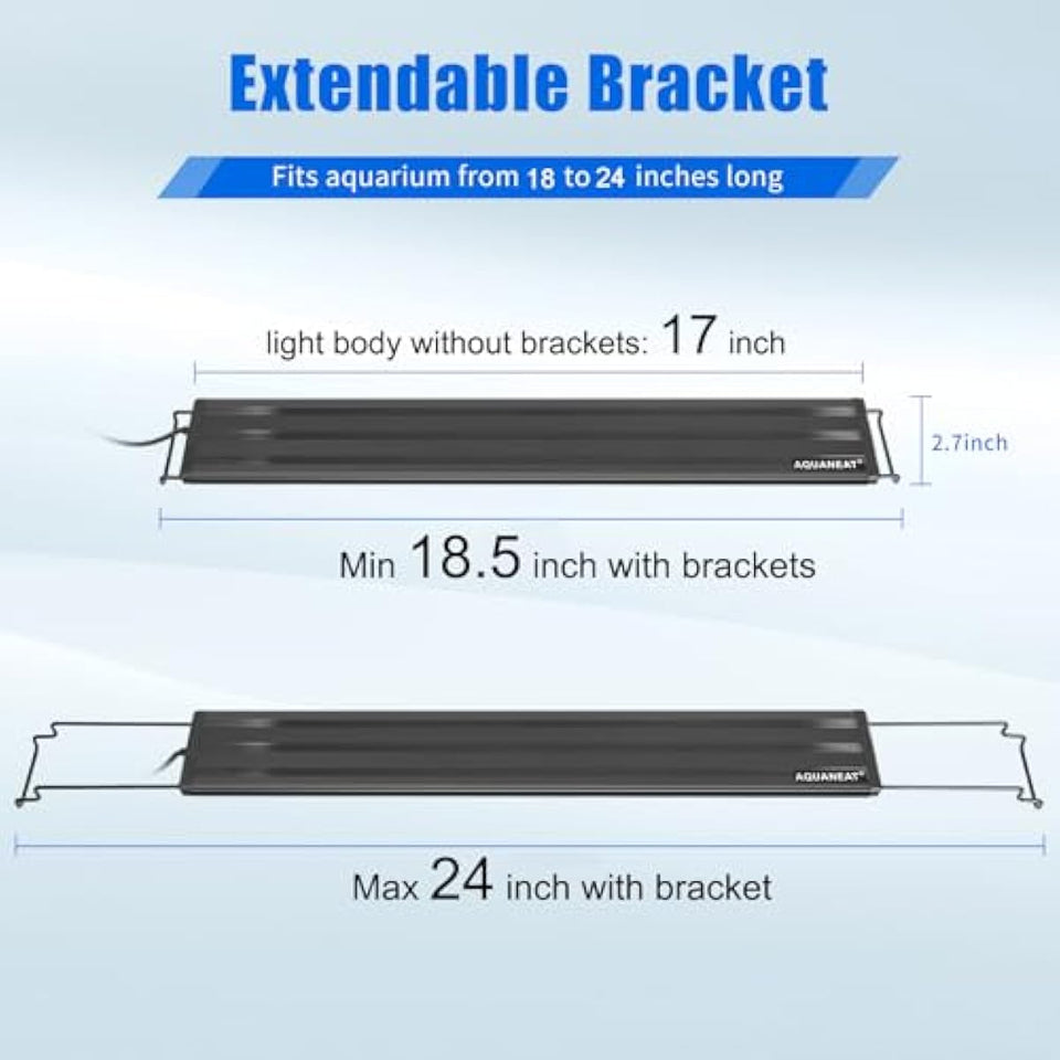 Aquaneat 18-24 inch full spectrum LED aquarium light for fresh water fish tanks