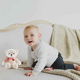 11.4” Small Teddy Bear with Heart Cute White Teddy Bear Stuffed Animals Soft Stuffed Bear Plush Bear Plushie Toys Gifts for Girlfriend Boyfriend Kid
