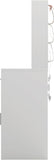 Lighted Makeup Vanity Desk, 35.4“W x 15.7'”D x 54“H, White (with Lights and Mirror, Dimming Function, 2 Drawers and 1 Cabiniet, Open Shelves) by Boahaus