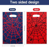ADARRO 40PCS Spider Wed Party Favor Bags, Red & Blue Cartoon Goodie Candy Bags for Birthday Party Supplies