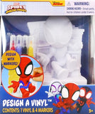 Marvel Spidey Design A Vinyl – Marvel Spidey and His Amazing Friends DIY Coloring Toy – Washable Markers and Vinyl Figures Included – Creative Craft Kit for Kids Ages 4+