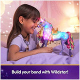 Unicorn Academy, 11-inch Rainbow Light-up Wildstar with lights, sounds & music, for girls ages 4 and up
