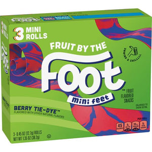Fruit by the Foot Berry Tie Dye Mini Snacks 3 Count