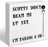 Funny Restroom Bathroom Wooden Signs, Funny Bathroom Sayings, Humor Washroom Quotes Block Plaque, Wall Art/Home Decor, Rustic Wooden Box Signs, Farmhouse Decor, Housewarming Gift