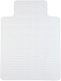 Staples Office Chair Mat, Clear Floor Mats with Lip, Flat-Pile Carpets, Extended Under-Desk Coverage, 48 x 36 Inch, Smooth Glide