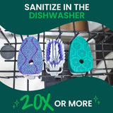 Scotch-Brite Odor Resist Soap Control Dishwand Brush, Non-Scratch Cleaning Brush with Scraper, Stands Upright, 1 Pack