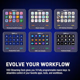 vsninside macro keypad stream controller deck gaming streaming shortcut keyboard