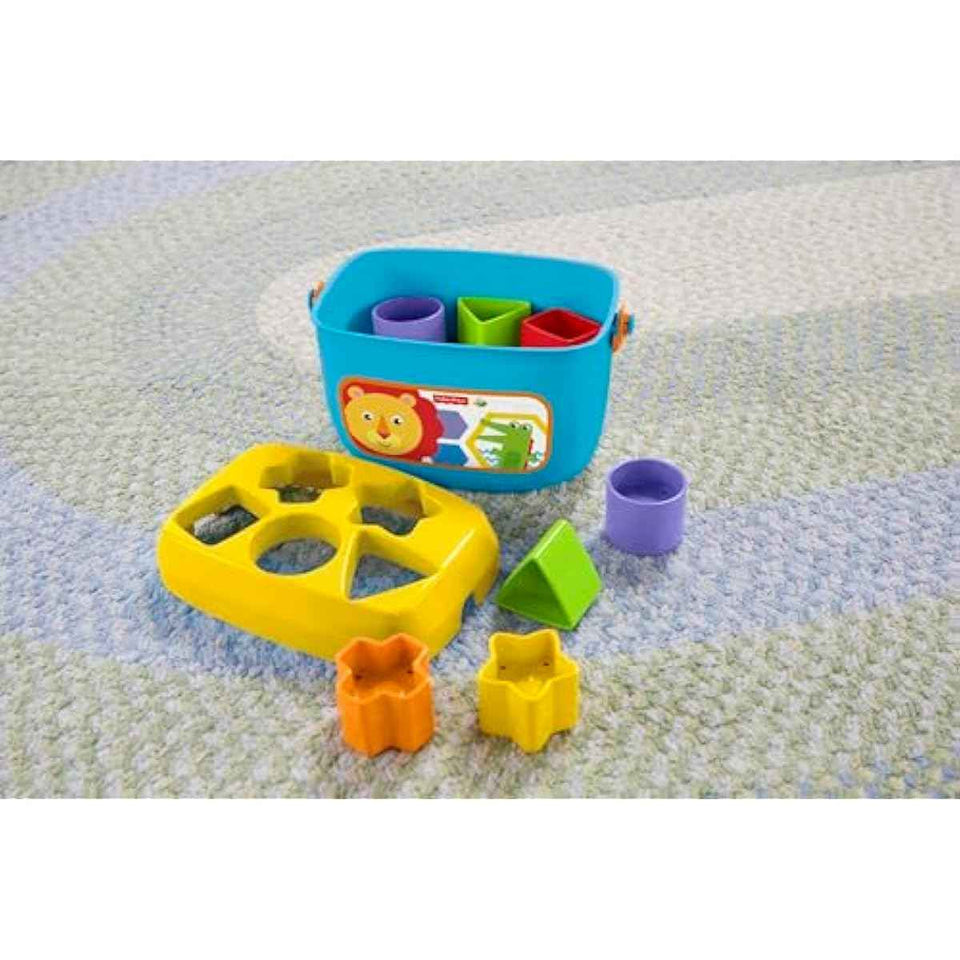 Fisher-Price Stacking Toy Baby's First Blocks Set of 10 Shapes for Sorting Play for Infants Ages 6+ Months