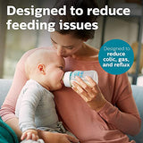 Philips Avent 9oz Anti-Colic Baby Bottle with AirFree Vent, 4pk, Clear, Flow 2 Nipples, 1m+