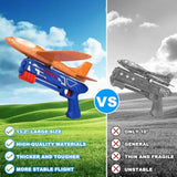 Fuwidvia 3 Pack Airplane Launcher Toys, 13.2'' LED Foam Glider Plane Toy for Boys, 2 Flight Modes Outdoor Flying Toys Birthday Gifts for Boys Girls 4 5 6 7 8 9 10 11 12 Year Old (Blue&Green&Orange)