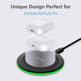 Yootech 10W wireless charging pad for iPhone 17/17 Pro and Samsung Galaxy S25/S24/S23, compatible with AirPods Pro 3