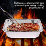 Stock Your Home 30 Pack Aluminum Foil Pans 9x13 Disposable Foil Pans, Half Size Steam Table Deep Trays