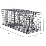 Live Squirrel Trap Heavy Duty Humane Cage Trap with No Assembly Required for Squirrels and Small Rabbits