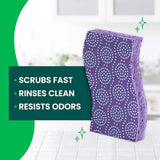 Scotch-Brite Odor Resist Non-Scratch Scrub Sponge, Dishwasher-Safe Kitchen Sponges that Resist Bacterial Odors, Multipurpose Dish Sponge for Gentle Cleaning, 6 Dish Sponges
