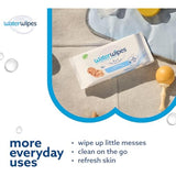 WaterWipes Sensitive+ Newborn & Baby Wipes, 3-in-1 cleans, cares, protects, 99.9% water, unscented & hypoallergenic, 60 count, 2x stronger, thicker & softer