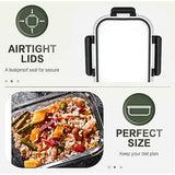 KOMUEE 10-Pack 30oz Glass Meal Prep Containers with Lids, Airtight Food Storage, Microwave, Freezer, and Dishwasher Safe
