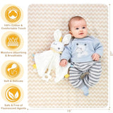 New Mom Gift Box Set - 11PCS Unisex Luxury Spa & Baby Essentials in Elegant Box | Bunny Lovey, Changing Pad, Socks - Baby Shower & Postpartum Care Package for Expecting Moms