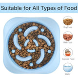 MateeyLife slow feeder dog bowls, 2PCS, anti-choking puzzle dog food bowls, anti-slip interactive feeding slow down eating for medium breeds