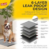 Glad for Pets Black Charcoal Puppy Training Pads with Odor Control and Pheromone Attractant, 23x23 in, 50 Count