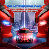 Spider Transform RC Cars Toys with Eye & Underbody Lights, 2.4GHz Remote Control Car One-Button Deformation, Fast 360°Rotation Robot Toys Birthday Gifts for 3 4 5 6 7 8 9 10 Year Old Boys Age 4-7 8-12