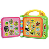 LeapFrog 100 Animals Interactive Learning Book, Green, for 18+ months, 6 double-sided pages, 2 AA batteries required