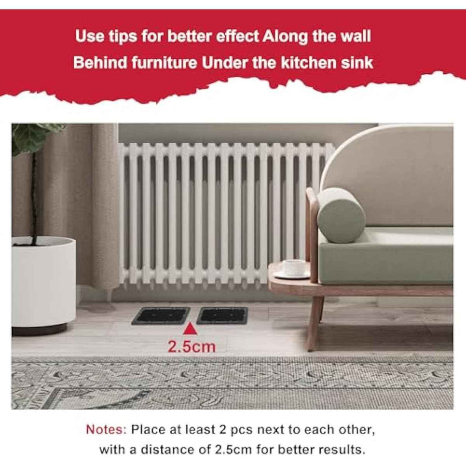 Glue Mouse Traps Indoor for Home -12 Pack Sticky MouseTraps Indoor for Safe Home Pest Control. Pre-Scented, Non-Toxic Glue Boards for Mice, Mouse & & Insects. Easy to Use