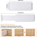 Drawer Dividers Dresser Drawer Organizer 3 Pack Adjustable Kitchen Drawers Divider Plastic Separators for Clothes Desk Office Storage