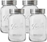 Ball Wide Mouth Glass Mason Jars with Lids and Bands, Used for Canning, Pickling, Juice, Jam, Jelly, Quart Size 32 Ounce (Pack of 2)