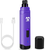 Casfuy 2-Speed Electric Rechargeable Pet Nail Trimmer for Small Medium Large Dogs & Cats, Dark Blue